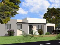Plan de maison : Modèle de maison : Modula Rdc toiture plate